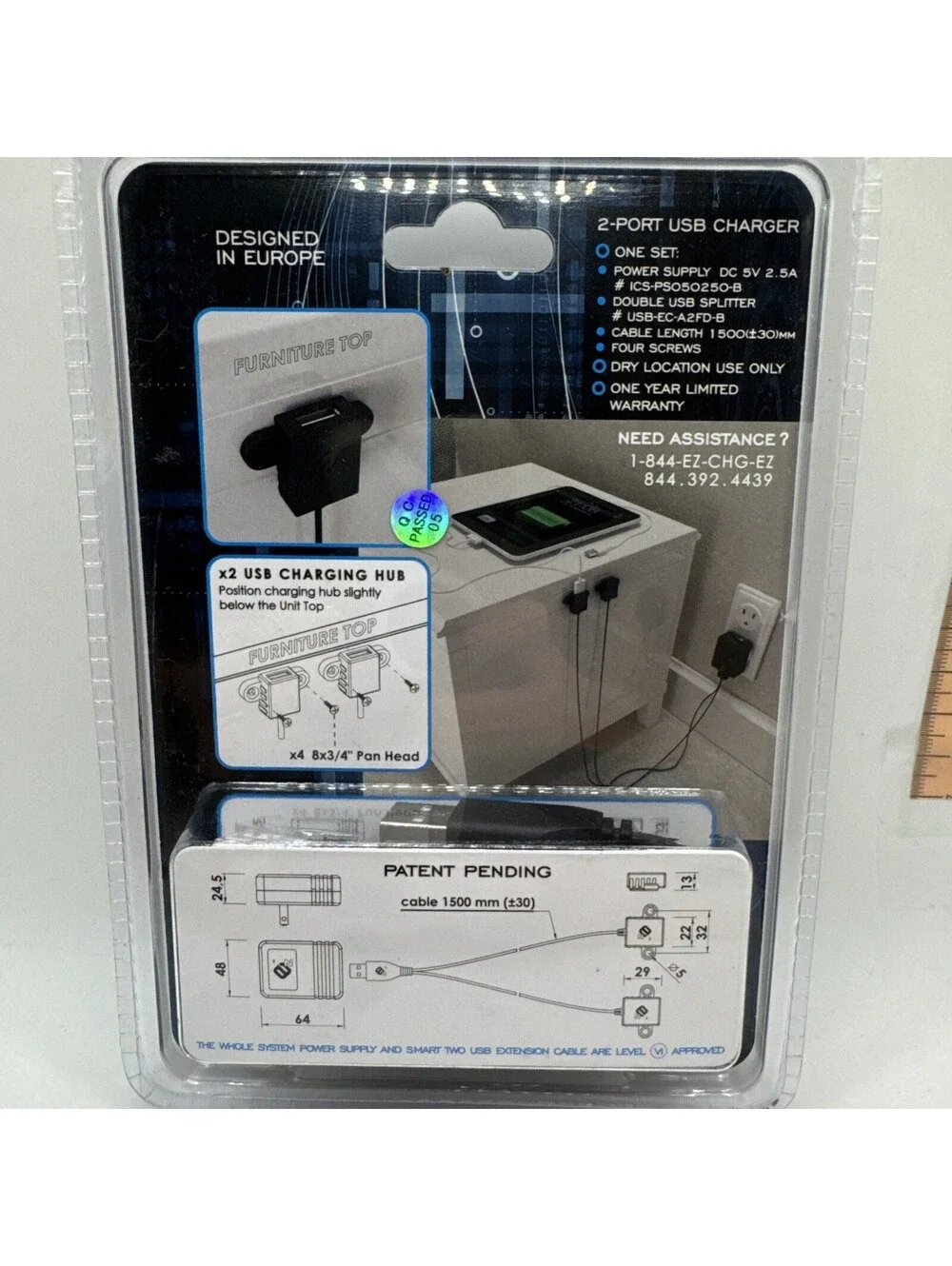 Ez Collection 2 Port usb Charger - New In Packaged - Sealed